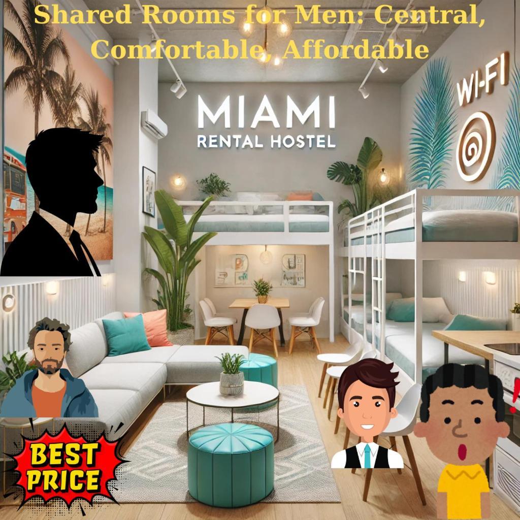 103 Miami Shared Rooms For Men Central Comfortable, Affordable Luaran gambar